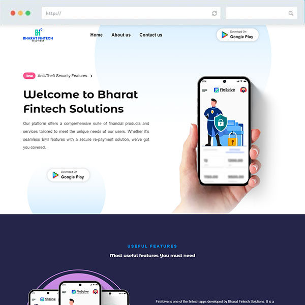 Bharat Fintech Solutions Website