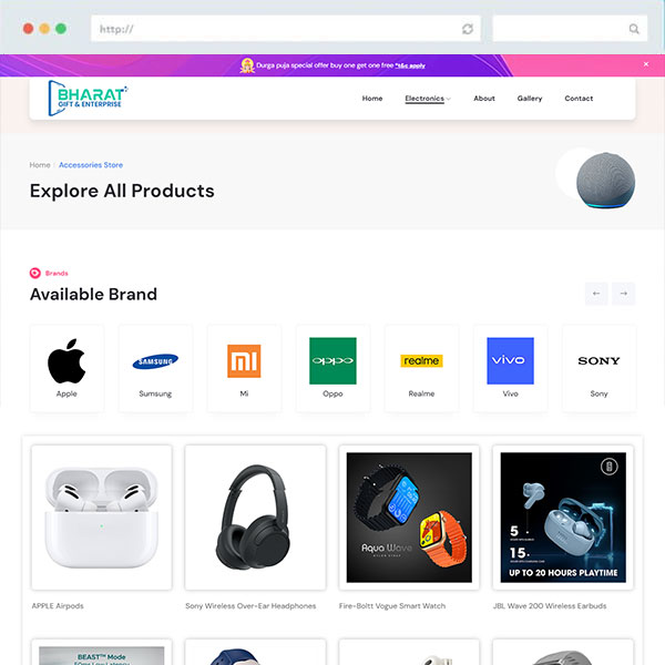 Bharat Gift & Enterprise Website