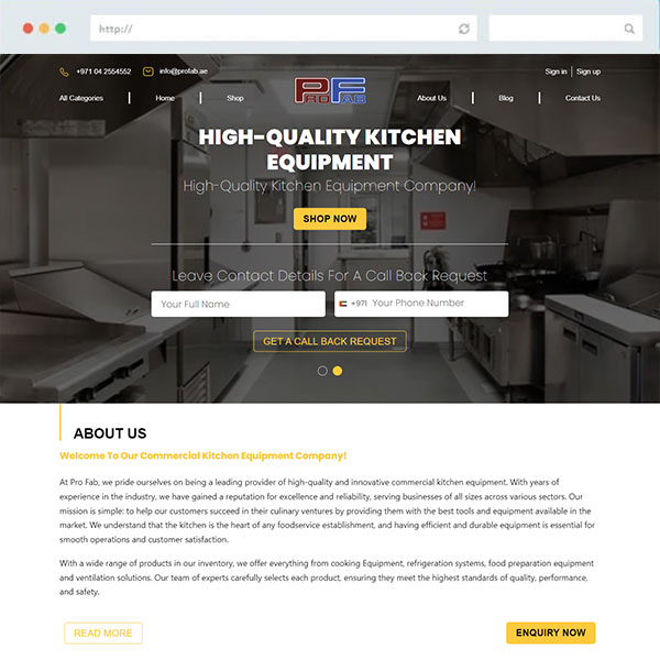 Profab Kitchen Appliances L.l.c Website